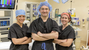 Dr. Baranov and his surgical team