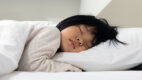 Asian child sleeping peacefully