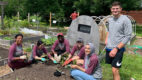 New medical students learn about the local community by building garden beds as part of Albany Medical College's 11th annual Day of Service and Engagement