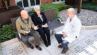 Susan and Bill Droege from Germantown, NY with Albany Med’s Dr Brian Valerian.