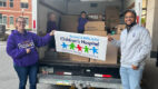 Abby and Nate Mason, with toy donations for the Bernard and Millie Duker Children's Hospital thumbnail