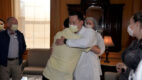 Cory Yager embraces cardiothoracic surgeon Dr. Patrick Chan