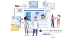 Illustration graphic of medical staff and records to signify the Care One Initiative as it takes critical steps toward implementation.