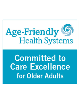 Age friendly health systems logo - Committed to Care Excellence for Older Adults