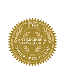 IDSA Antimicrobial Stewardship Center of Excellence seal