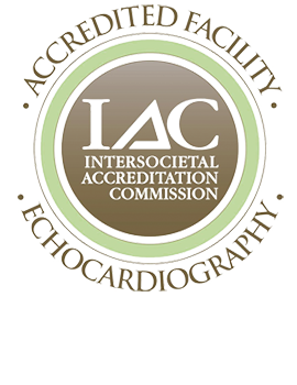 Logo for the Intersocietal Accreditation Commission, Accredited Facility, Echocardiography