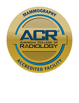 Logo for the American College of Radiology, Mammography Accredited Facility