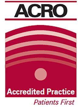 Logo for the American College of Radiation Oncology (ACRO) for Accredited Practices