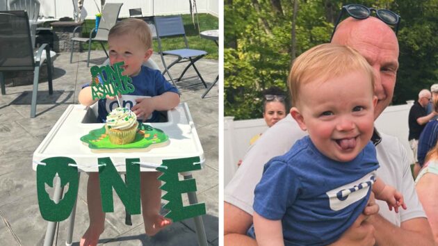 Cleft-Craniofacial Center patient Aiden Scott on his first birthday