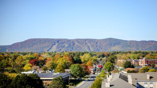 Aerial shot of Glens Falls 4