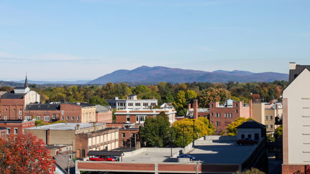 Aerial shot of Glens Falls 3