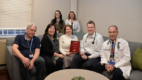 Seven members of the adult cystic fibrosis team with a 2024 Outstanding Care Partnership Award from the Cystic Fibrosis Foundation