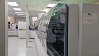 Photograph of new Lab Line laboratory processing machine