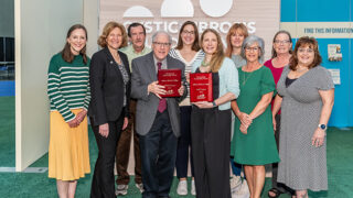 Pediatric Cystic Fibrosis team with award